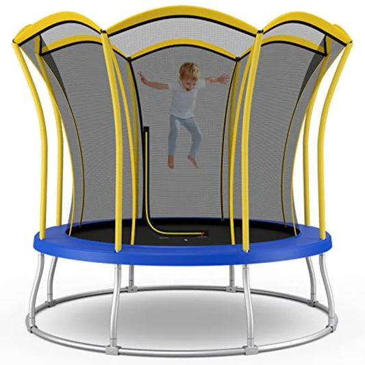 ASTM Approved Recreational Trampoline With All Round Enclosure Indoor Outdoor