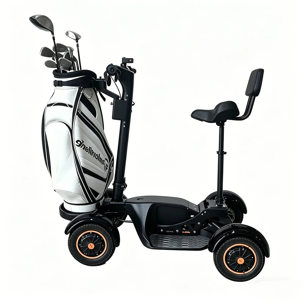 AESWGOF Foldable 4 Wheel Golf Cart With 48V 20Ah Swappable Battery