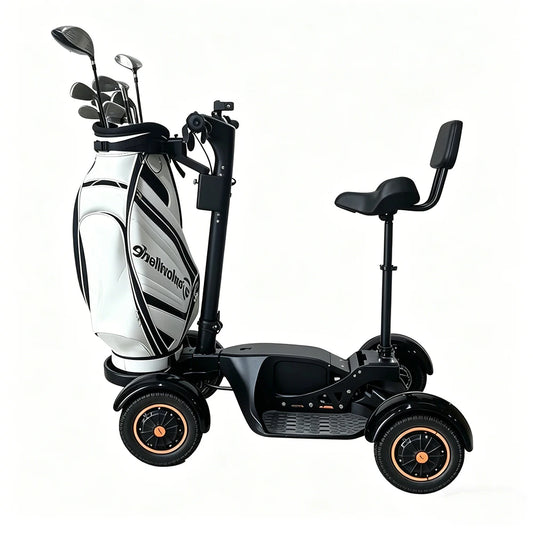 AESWGOF Foldable 4 Wheel Golf Cart With 48V 20Ah Swappable Battery