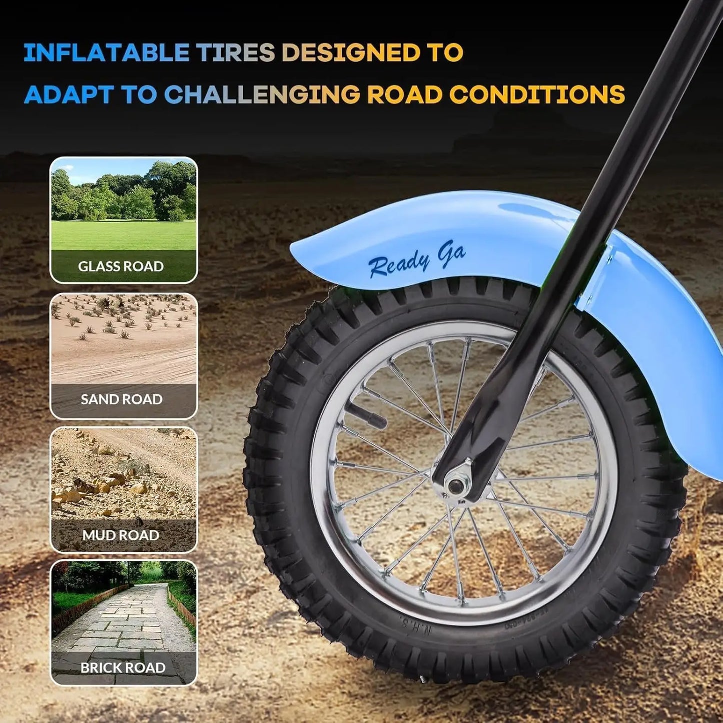 HiMISS Kids Electric Dirt Bike 24V 250W TwoSpeed 14 MPH