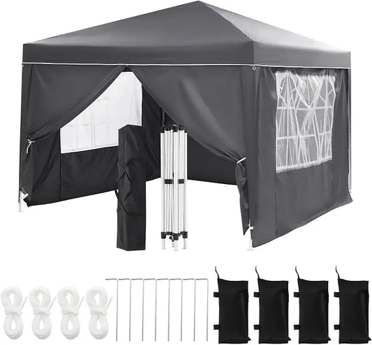 Acekool Pop Up Canopy Tent With Sidewalls Waterproof Gazebo