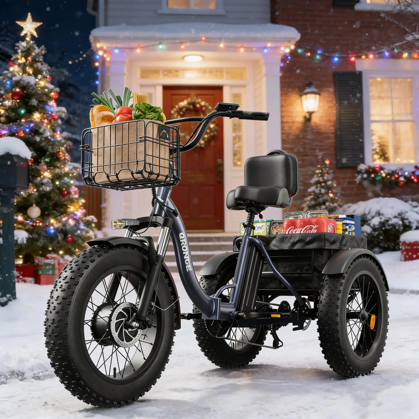 QRONGE Lava Electric Tricycle For Adults 960W 50 Mile Range