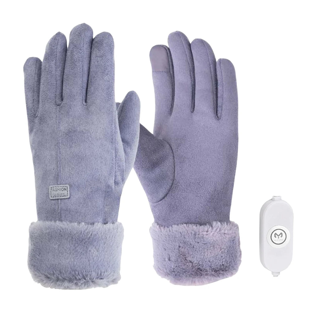 APWIKOGER Electric Warm Gloves With 3 Gear Heating For Motorbike