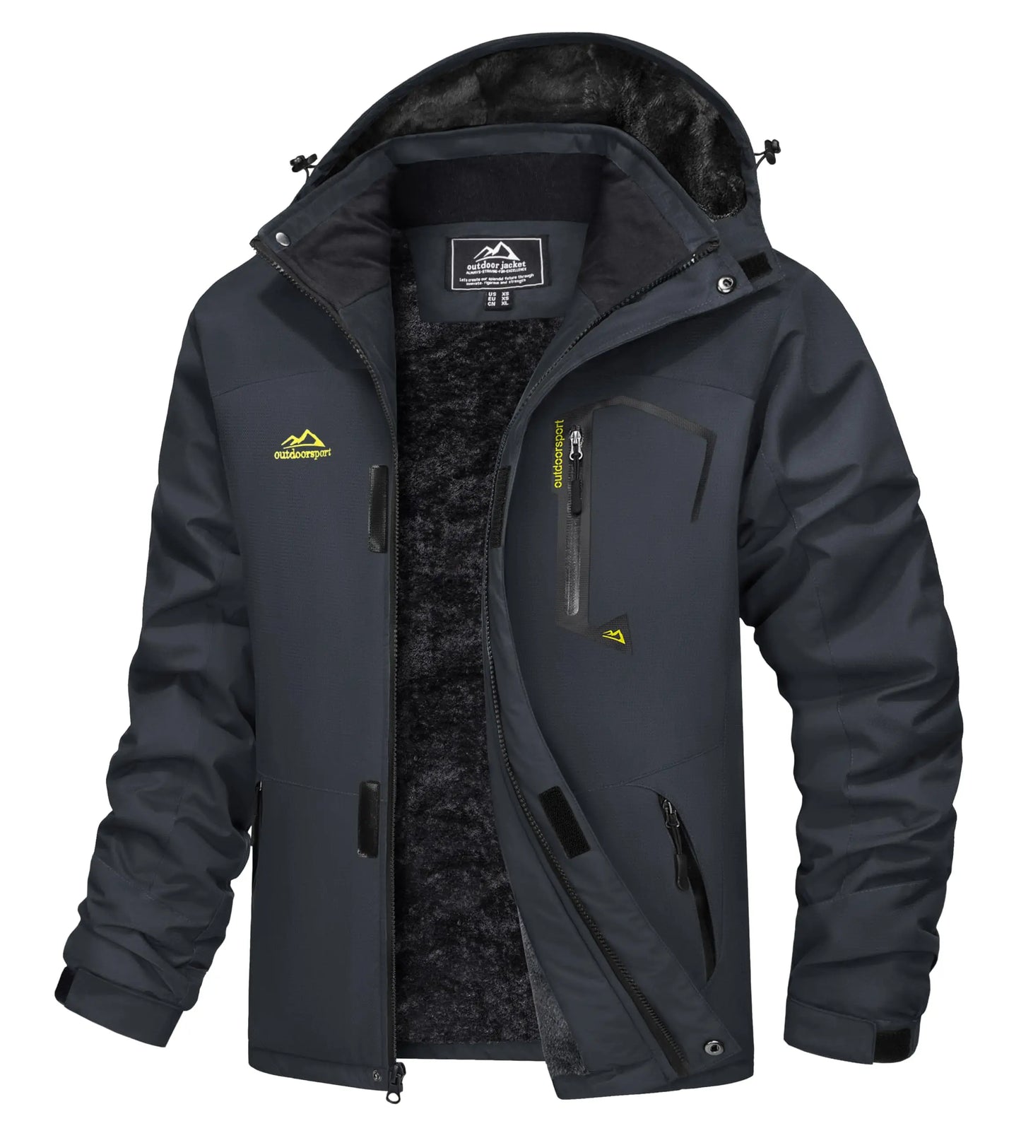 Cavva Men Water Resistant Fleece Lined Winter Ski Jacket