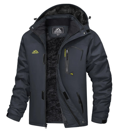 Cavva Men Water Resistant Fleece Lined Winter Ski Jacket