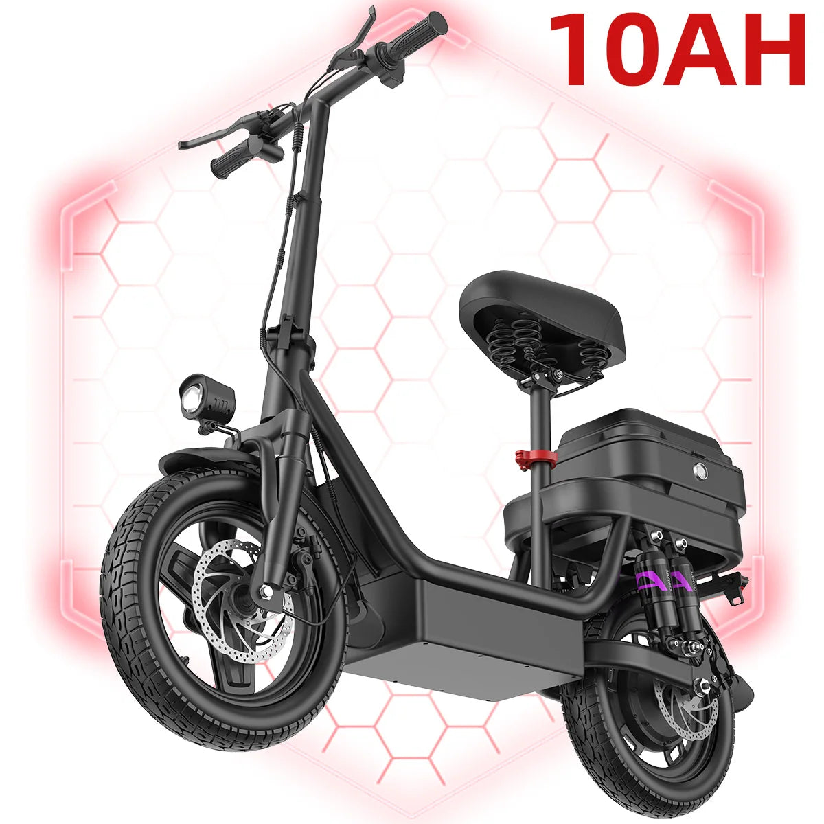 UPlee GQ8 500W Electric Bike 48V Lithium Powered Folding Commuter