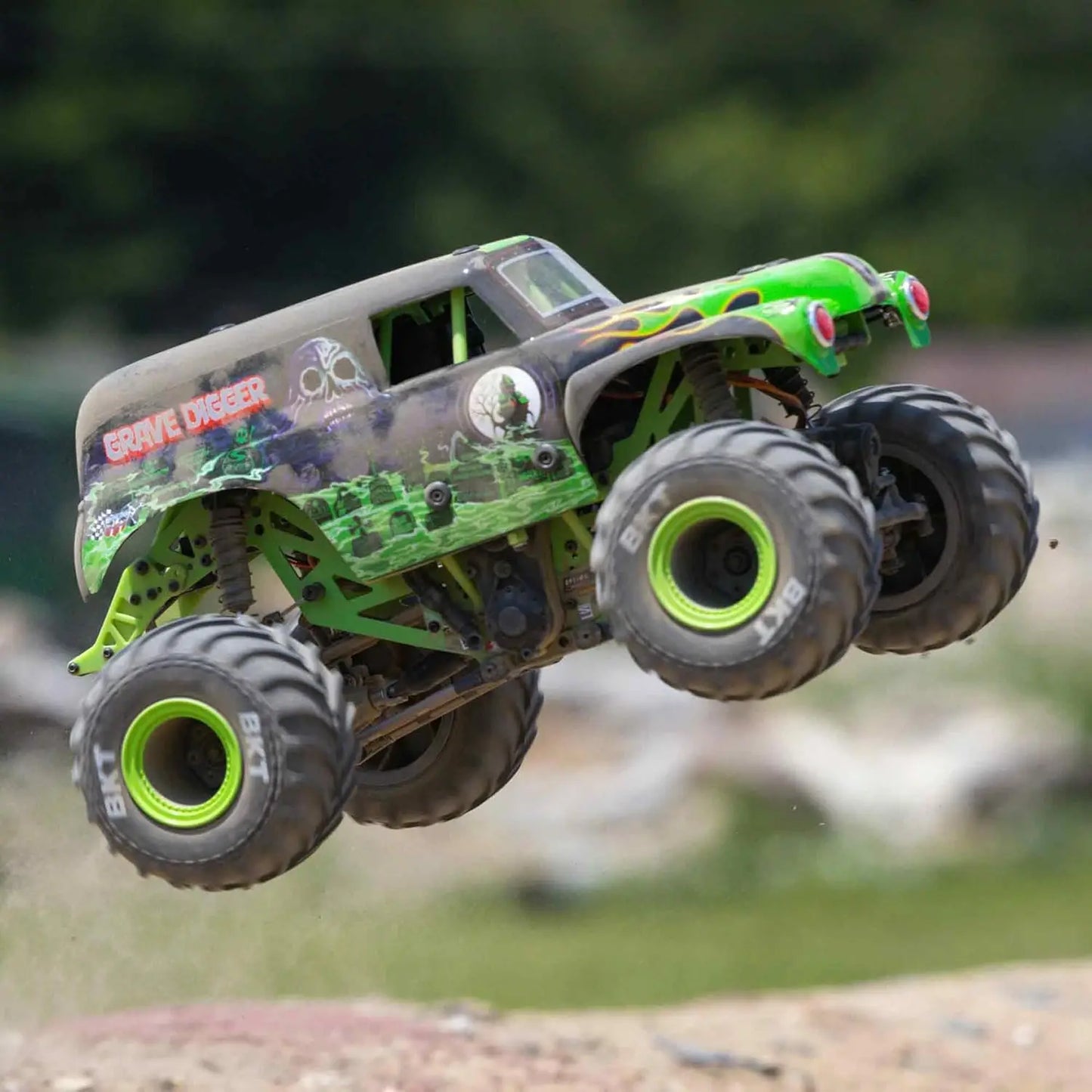 1/18 Scale 2S 4X4 RTR Brushed Mini Monster Truck with Battery & Charger Included Green