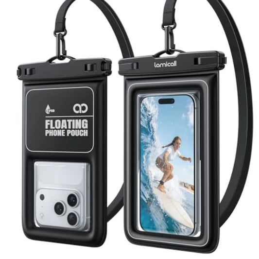 IP68 Floating Waterproof Phone Pouch with Lanyard for Smartphones