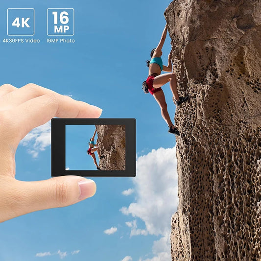 SJCAM SJ4000 Dual Screen 4K Action Camera Wireless Wifi H.264 Go To Sports Pro Cam Motorcycle Bicycle Connect to Ios Android APP