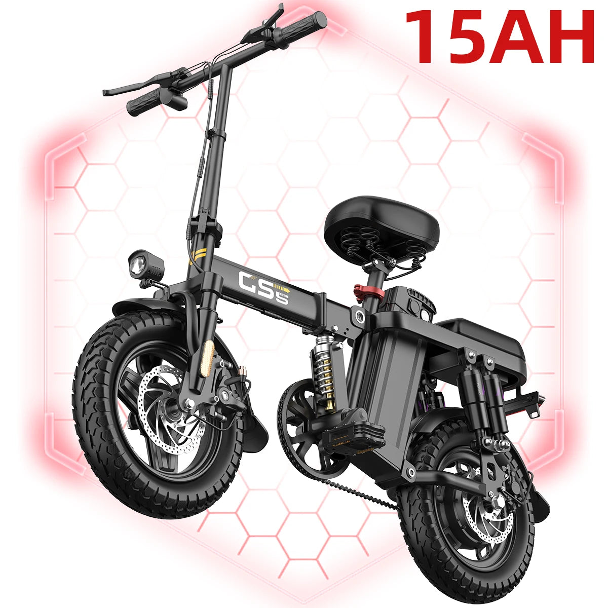 Uplee GS5 500W Foldable Electric Bike With Dual Disc Brakes