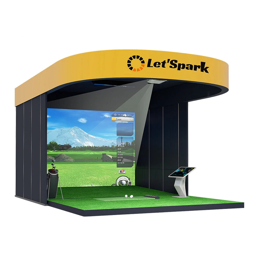 JAMMA Interactive Indoor Golf Simulator With Projection Screen