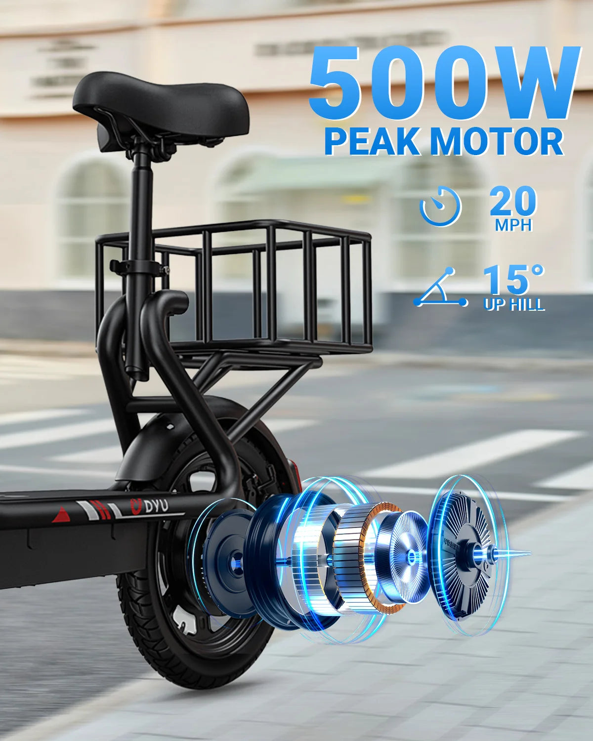Dyu C4 Foldable Electric Scooter Urban City Commuter