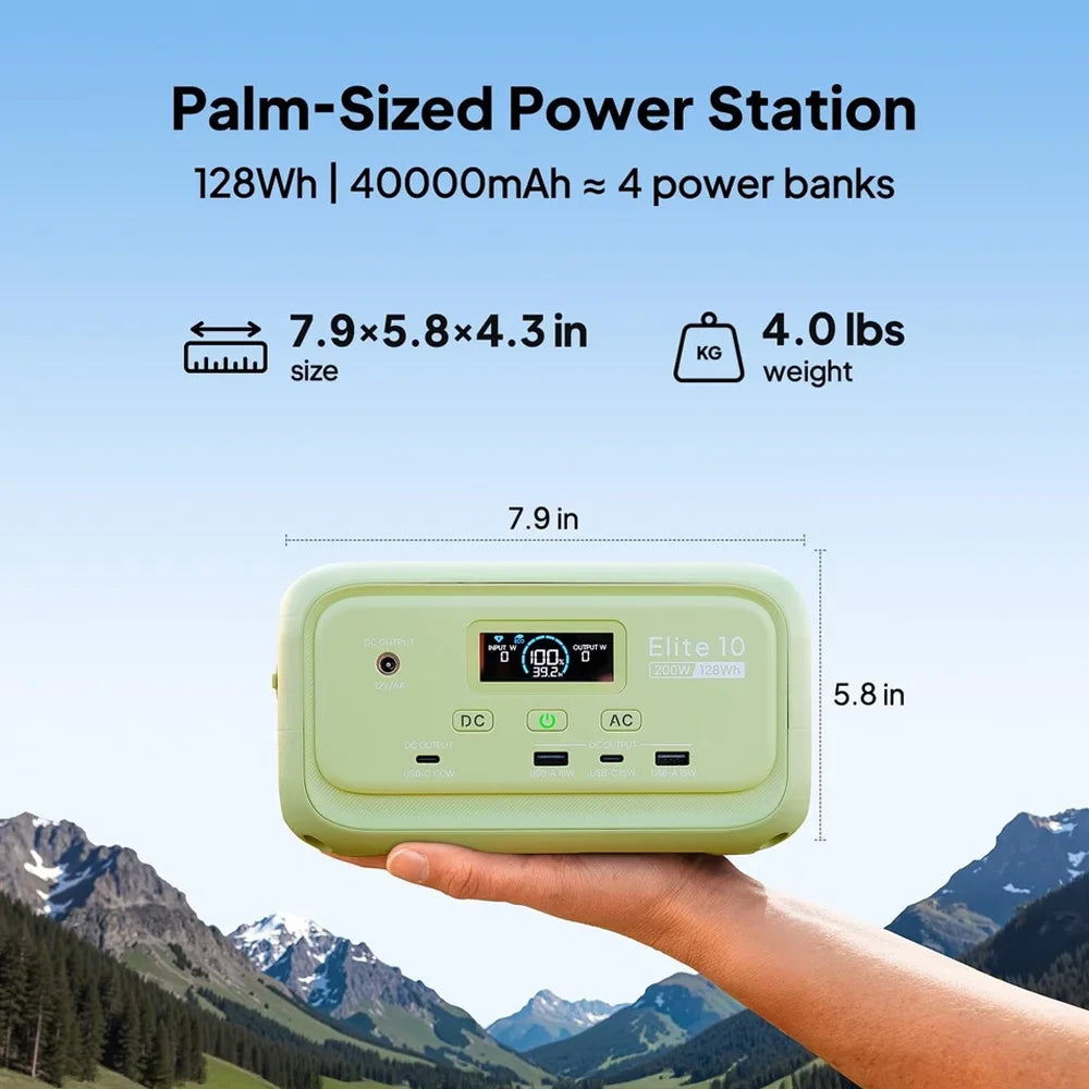 Bluetti Elite 10 128Wh LiFePO4 Portable Power Station