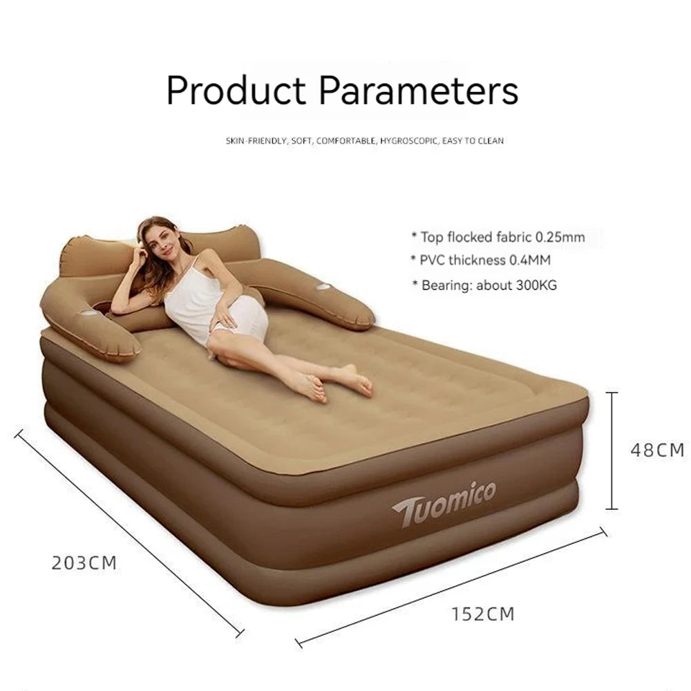 Inflatable Mattress For 2 Persons Camping Indoor Outdoor Comfort