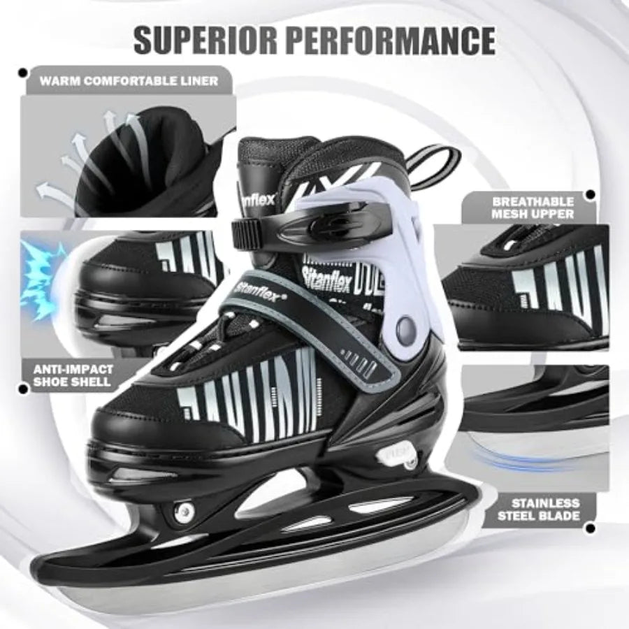 Adjustable Kids Ice Skates For Beginners Ice Hockey