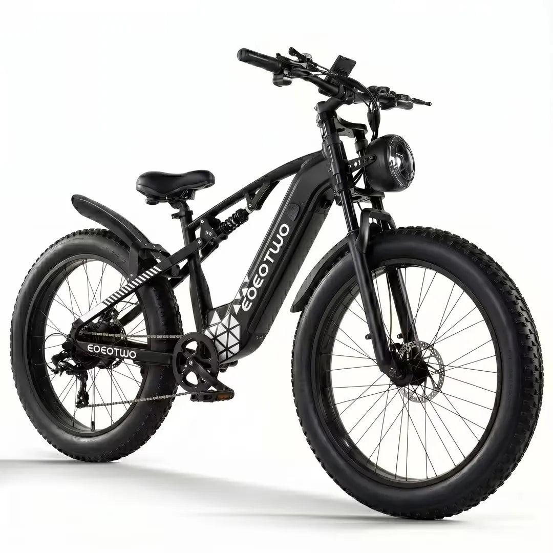 Electric Bike, 1500W Peak Ebikes for Adults, 26'' Fat Tire Best Ebike for Men Women, 60 Miles with 840Wh Battery, 34 MPH Max Speed Bicycles, 330LB Capacity