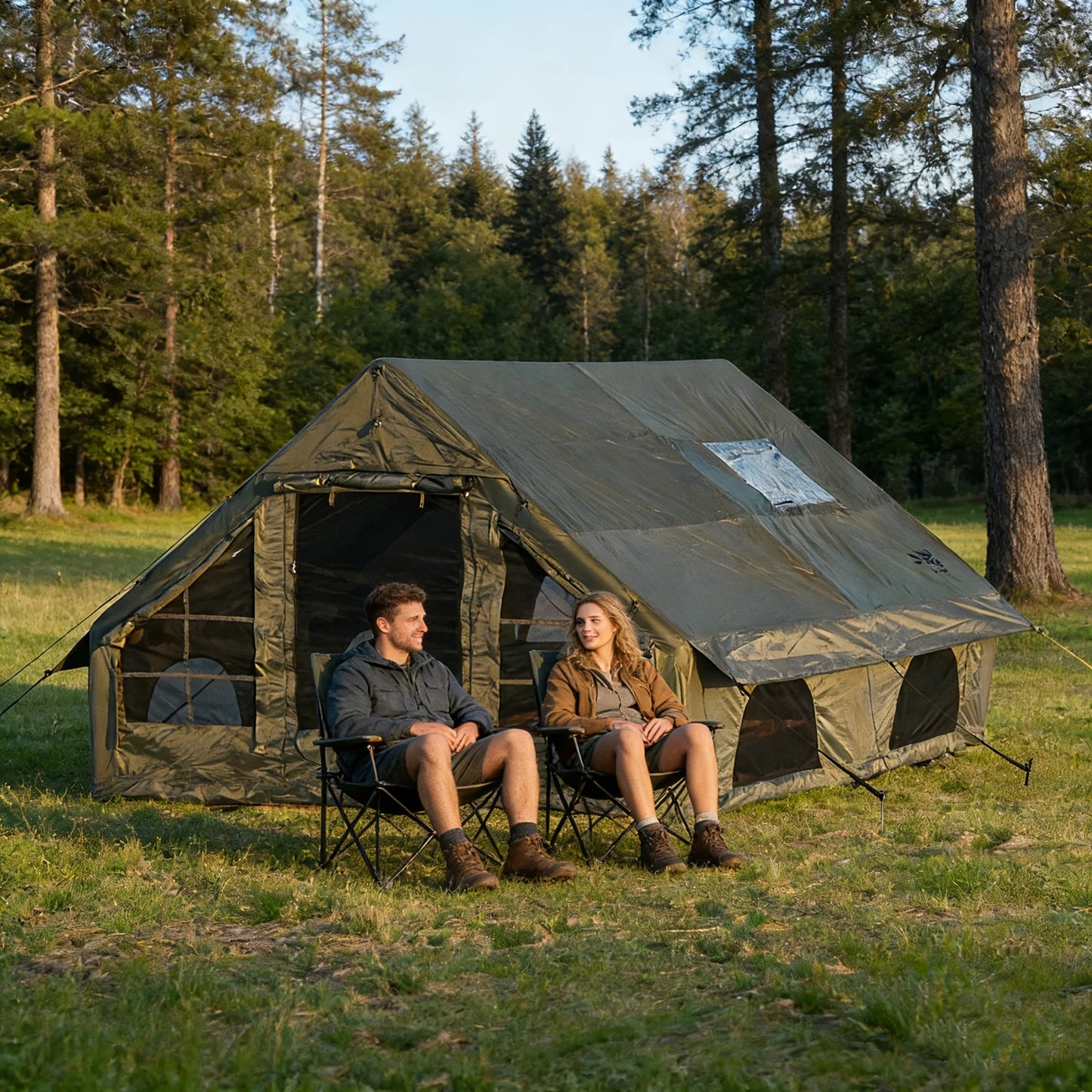 Inflatable Quick Setup Camping Tent Waterproof Family Tent Portable