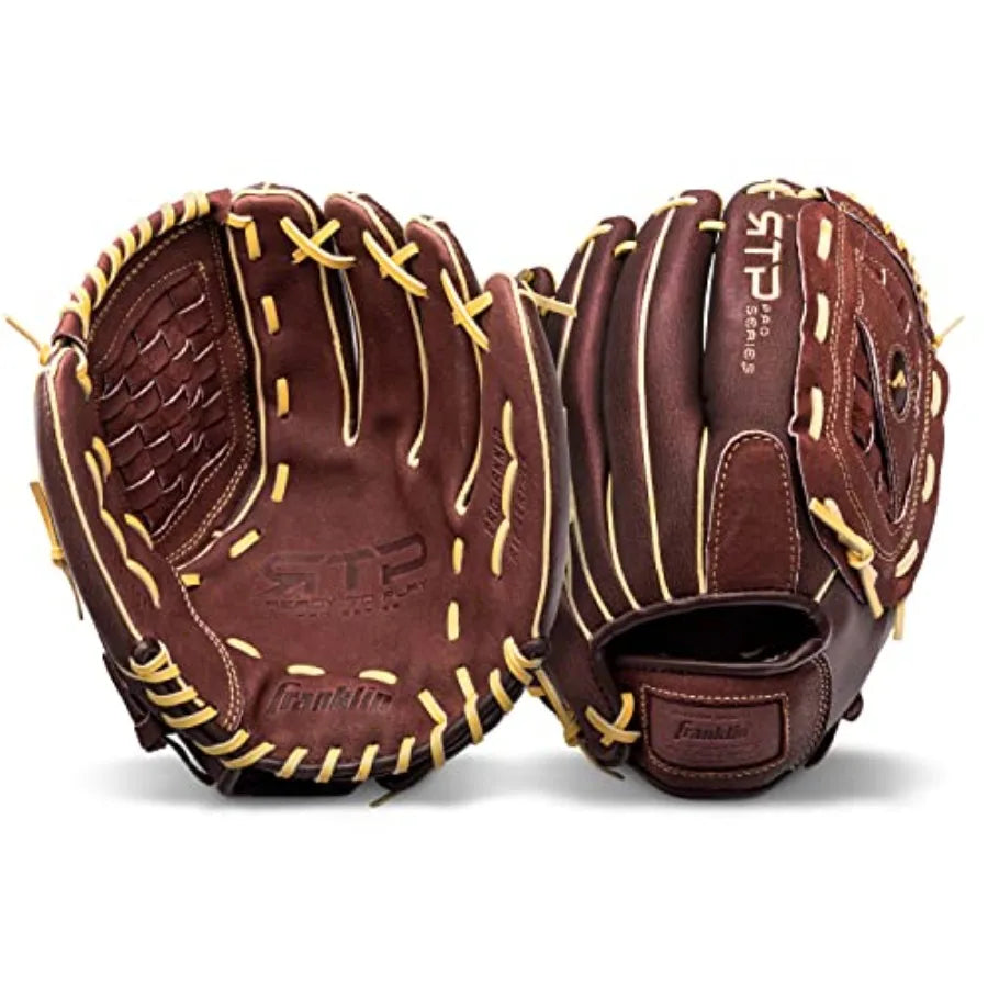 Baseball Gloves - RTP Pro Adult + Kids Baseball Mitt - Outfield + Infield Gloves，12.5" - Basket Web