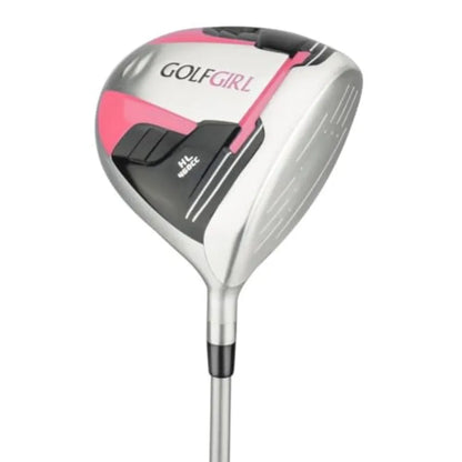 Ladies Golf Clubs Set with Cart Bag for Women, All Graphite Shafts, Left-Handed, Black and Pink, Lightweight and Forgiving Desi