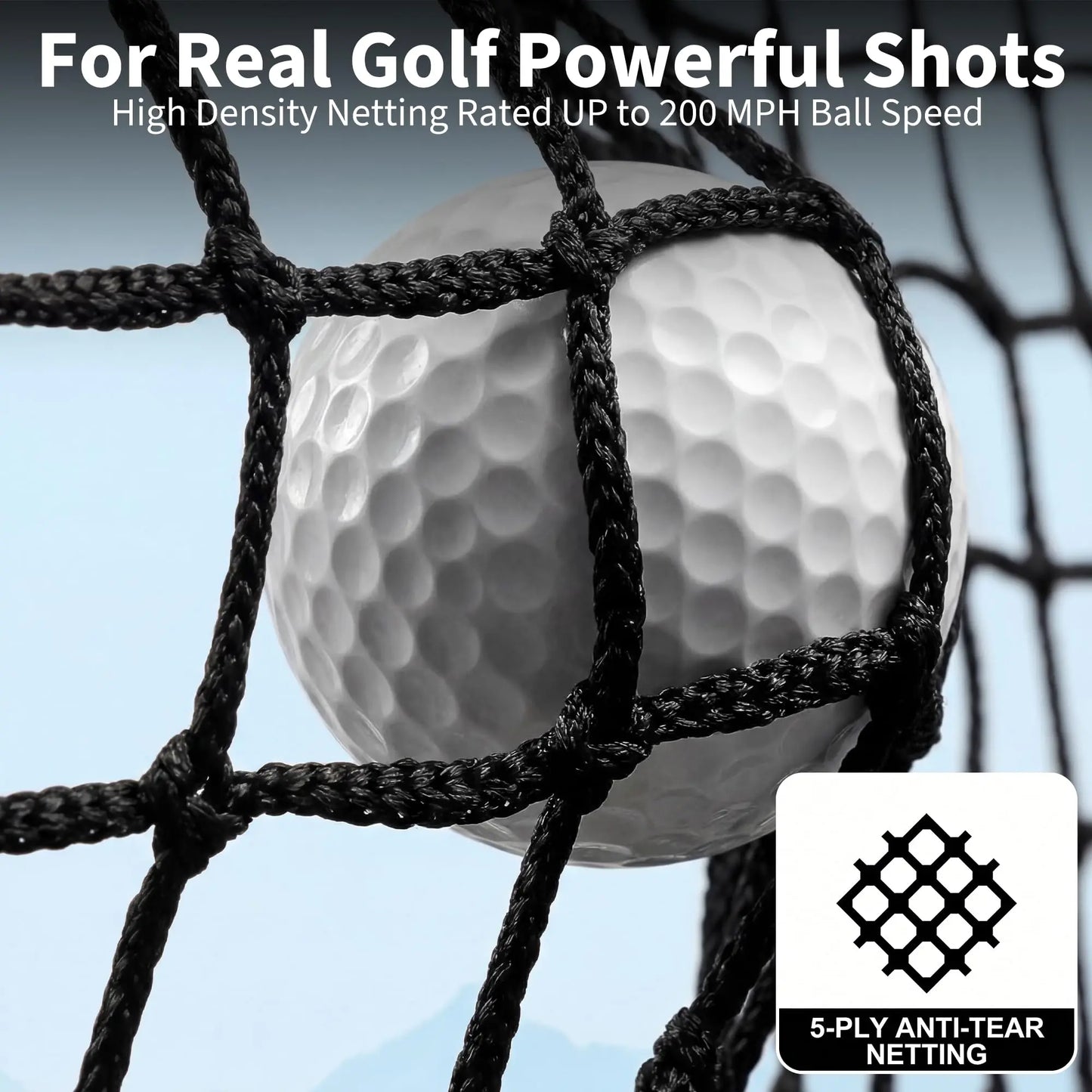 HiMISS Golf Practice Net With Chipping Goal Carry Bag