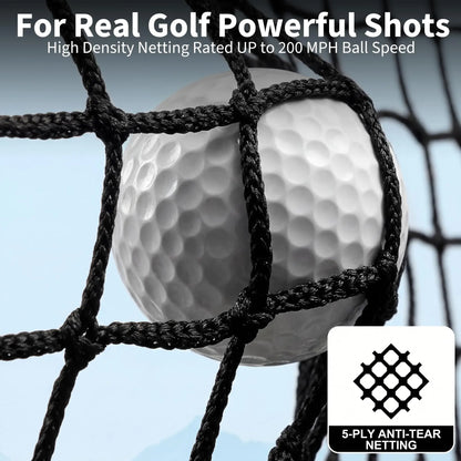 HiMISS Golf Practice Net With Chipping Goal Carry Bag