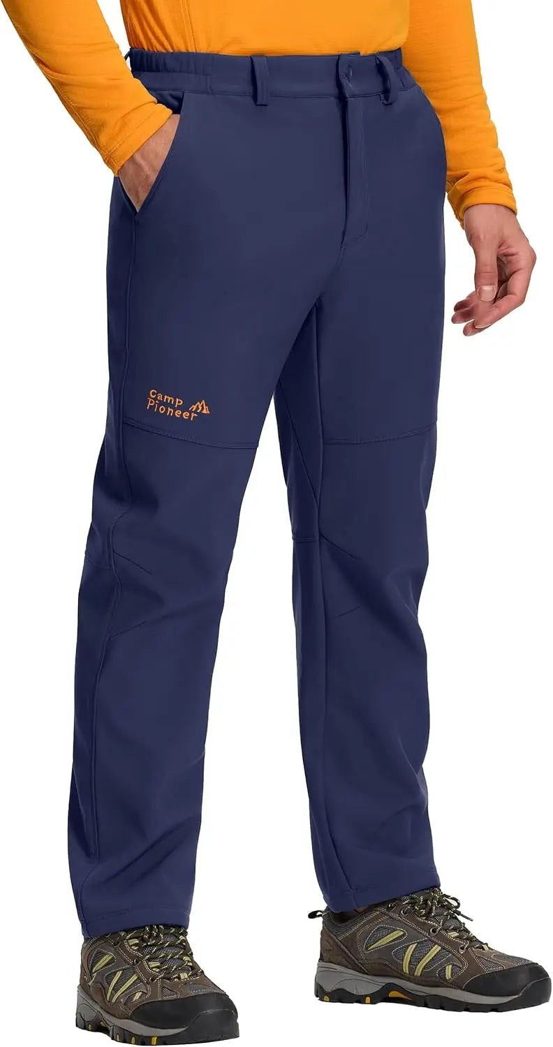 Pioneer Camp Mens Fleece Lined Insulated Waterproof Hiking Pants