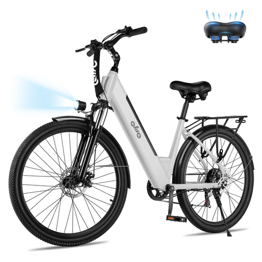 Qlife Cityone St Step Through Electric Bike Seven Speed Commuter