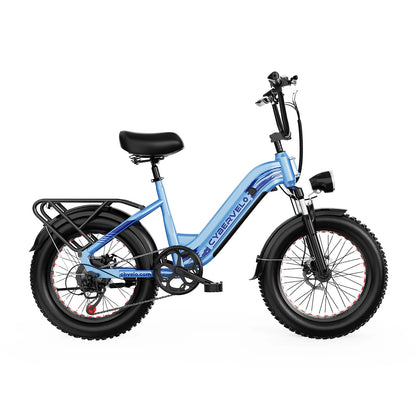 CYBERVELO Step-Thru Electric Bike EK12 1500W 80 Miles