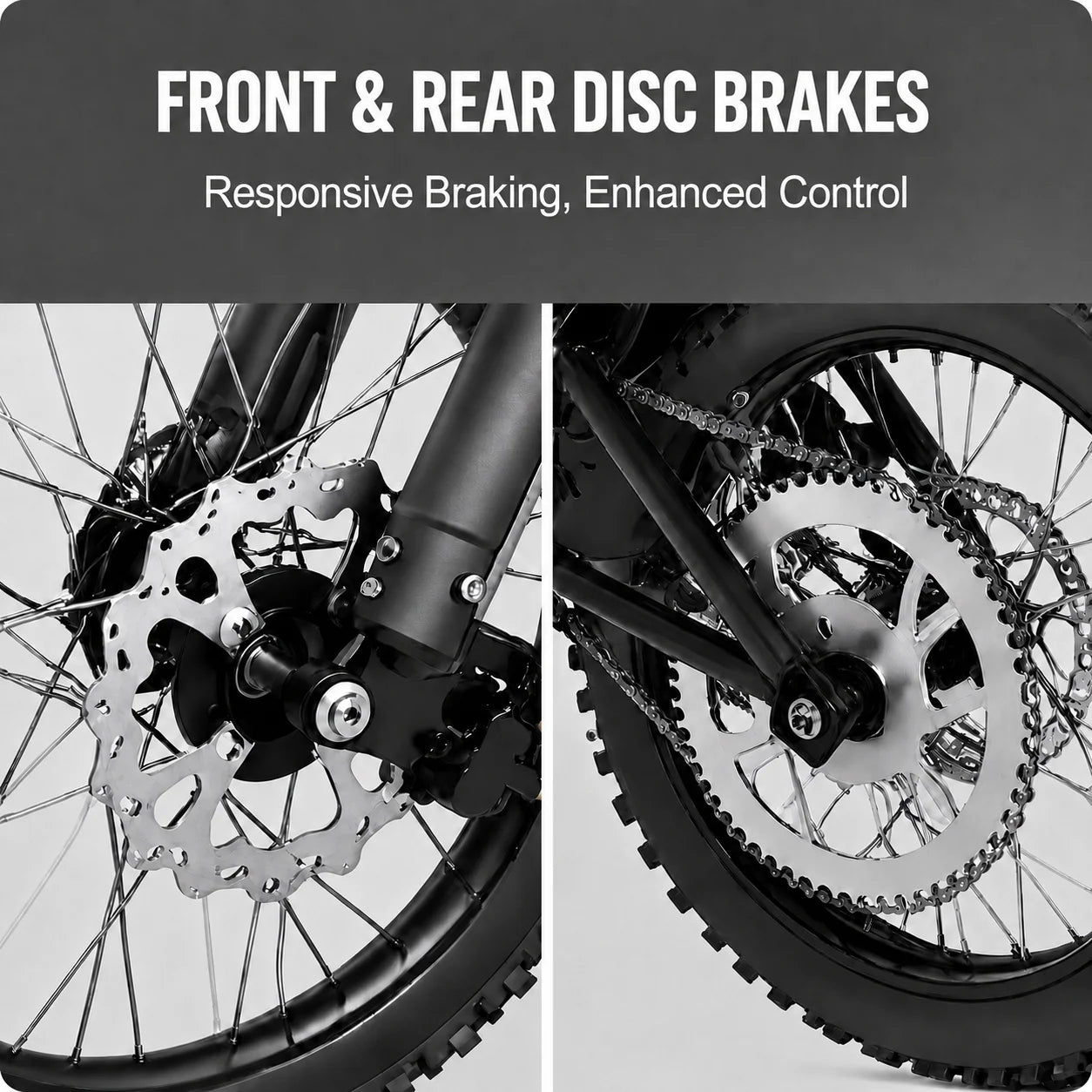 Off Road Electric Bike For Adults 48V Lithium Battery Hydraulic Disc Brake
