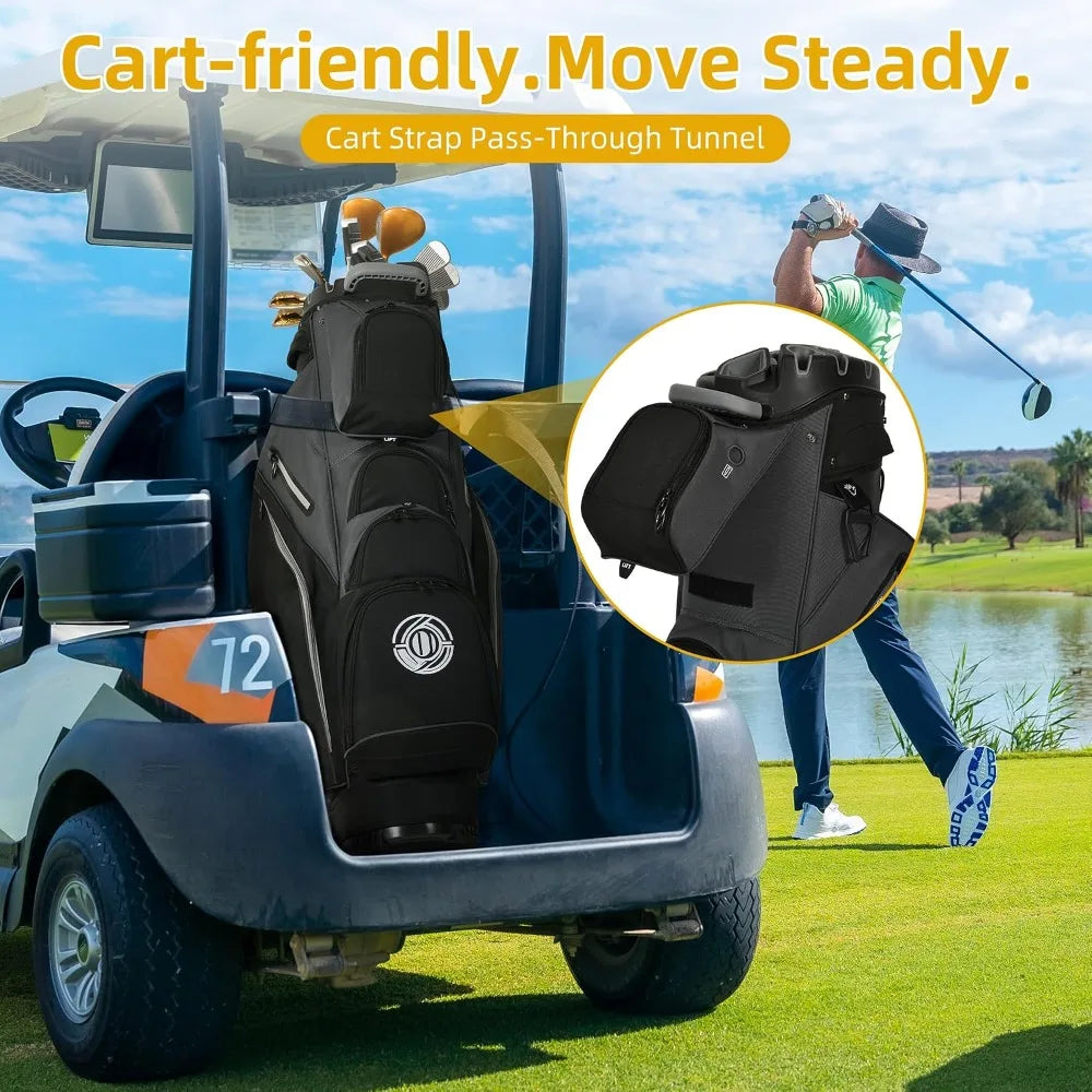 14 Way Molded Golf Cart Bag With Full Length Dividers