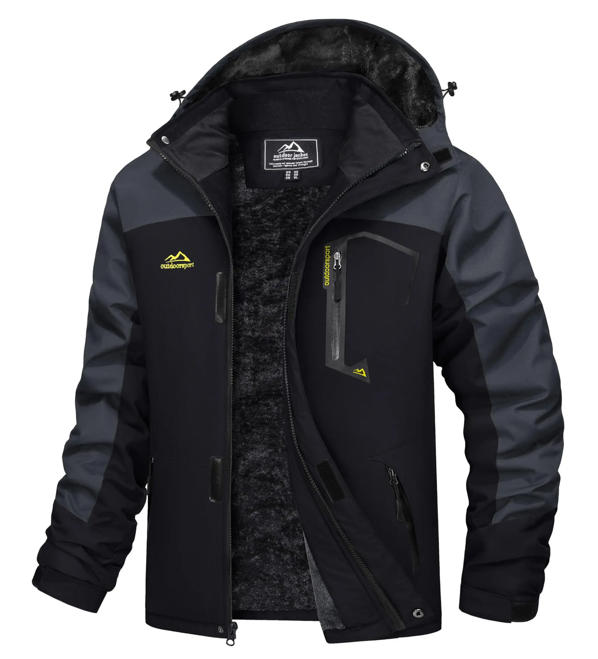 Cavva Men Water Resistant Fleece Lined Winter Ski Jacket