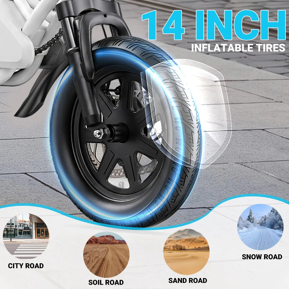 DYU X1 350W Motor Folding Electric Bike For Commuters