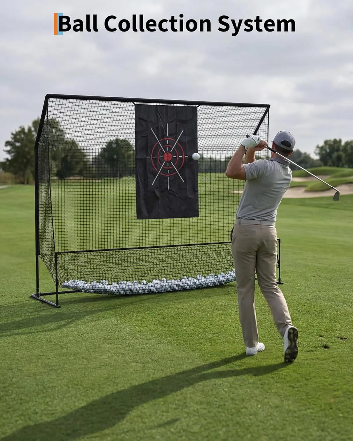 HiMISS Golf Practice Net Indoor Outdoor Swing Trainer Carry Bag