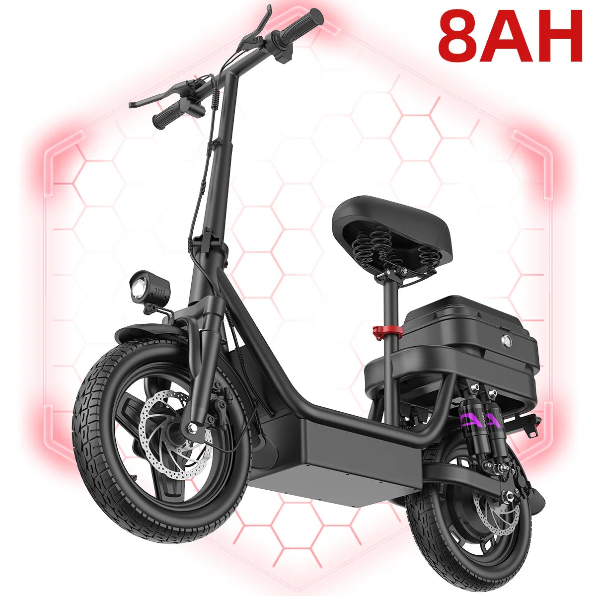 UPlee GQ8 500W Electric Bike 48V Lithium Powered Folding Commuter