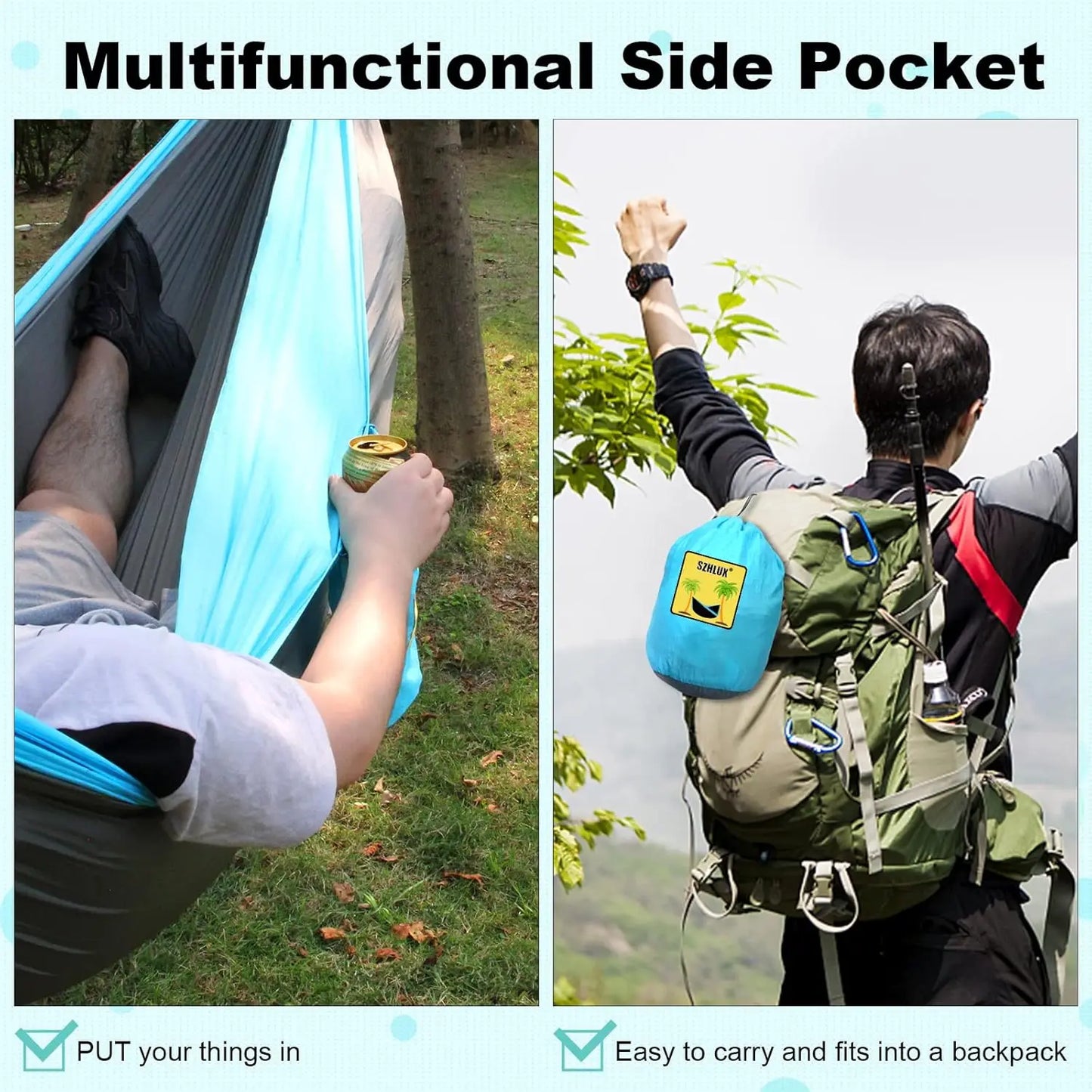 The Art of Hammock Bliss Camping Hammock Double With Straps