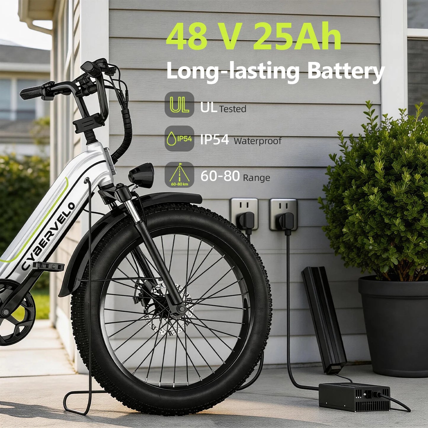 CBVELO EK10 1000W Fat Tire Electric Bike Adults 7Speed