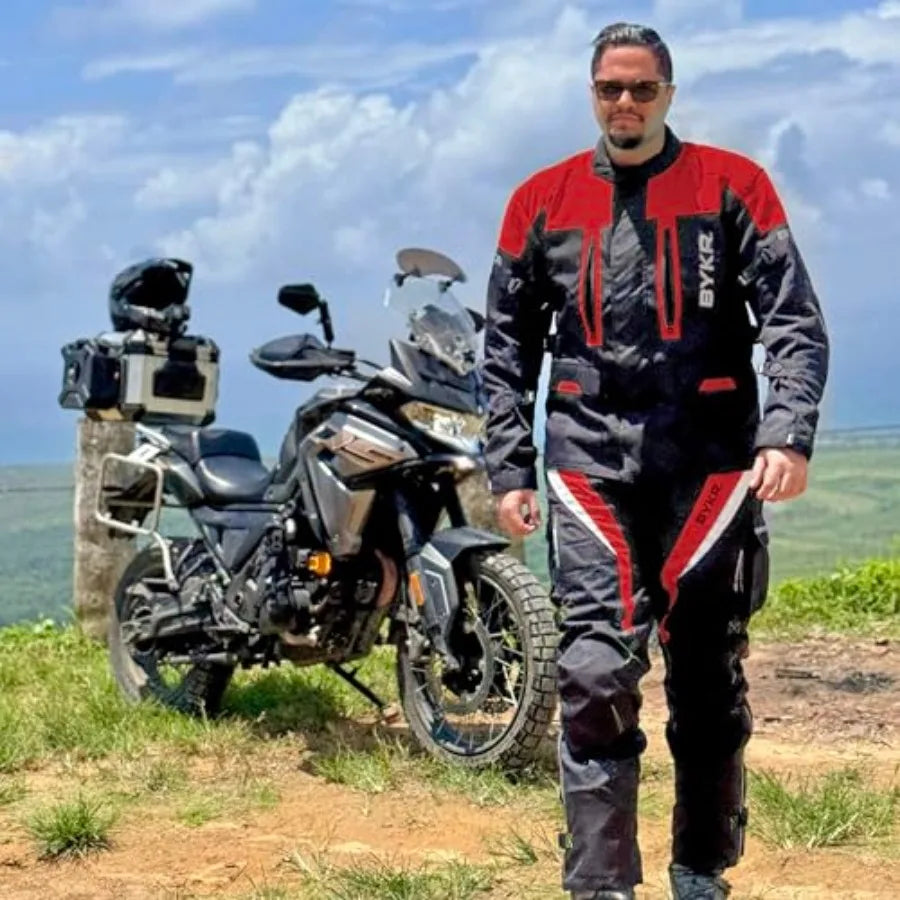 BYKR Adventure Touring Motorcycle Jacket For Men and Women Enduro Biker Textile Riding Gear CE Armo