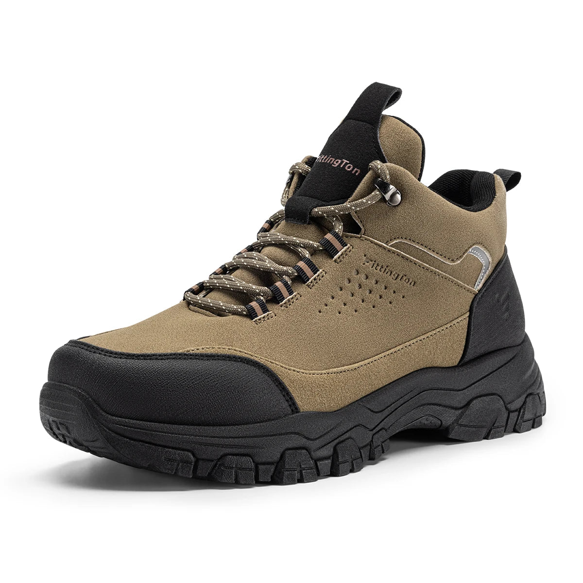 Mens Mid Height Hiking Boots Non Slip Outdoor Trekking