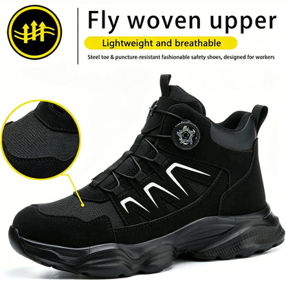 Steel Toe Safety Work Boots Lightweight Comfortable Industrial Shoes