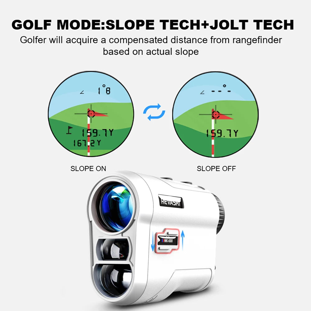 REVASRI Golf Laser Rangefinder With Slope Switch Flag Lock