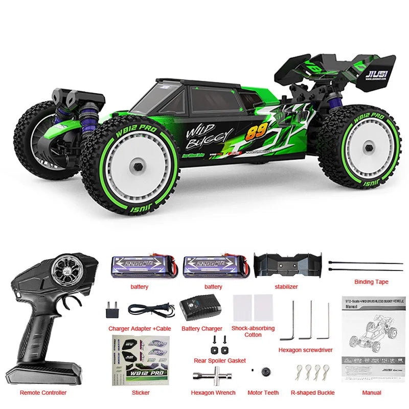 JIUSI WB12 Pro 4WD Brushless RC Car Off Road Racing