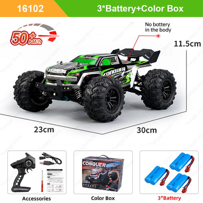 Teeggi 1:16 4WD RC Off-Road Cars & Monster Trucks with LED Lights