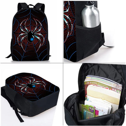 3D Spider Cartoon Pattern School Backpack For Children