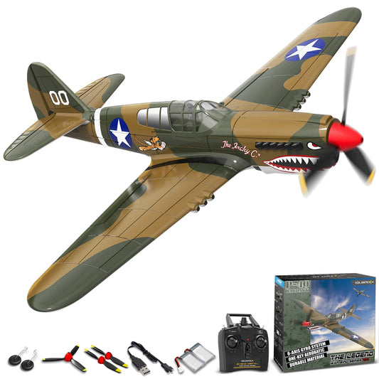 EXHOBBY P40 Fighter Warhawk RC Airplane 4CH EPP 6-Axis Gyro