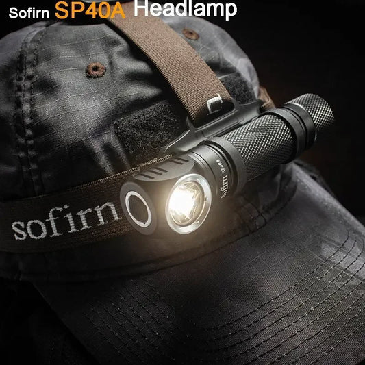 Sofirn SP40A 1200lm USB C Rechargeable Headlamp Magnetic Tail Cap