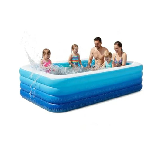 Backyard Inflatable Pool for Adults and Pets at Home