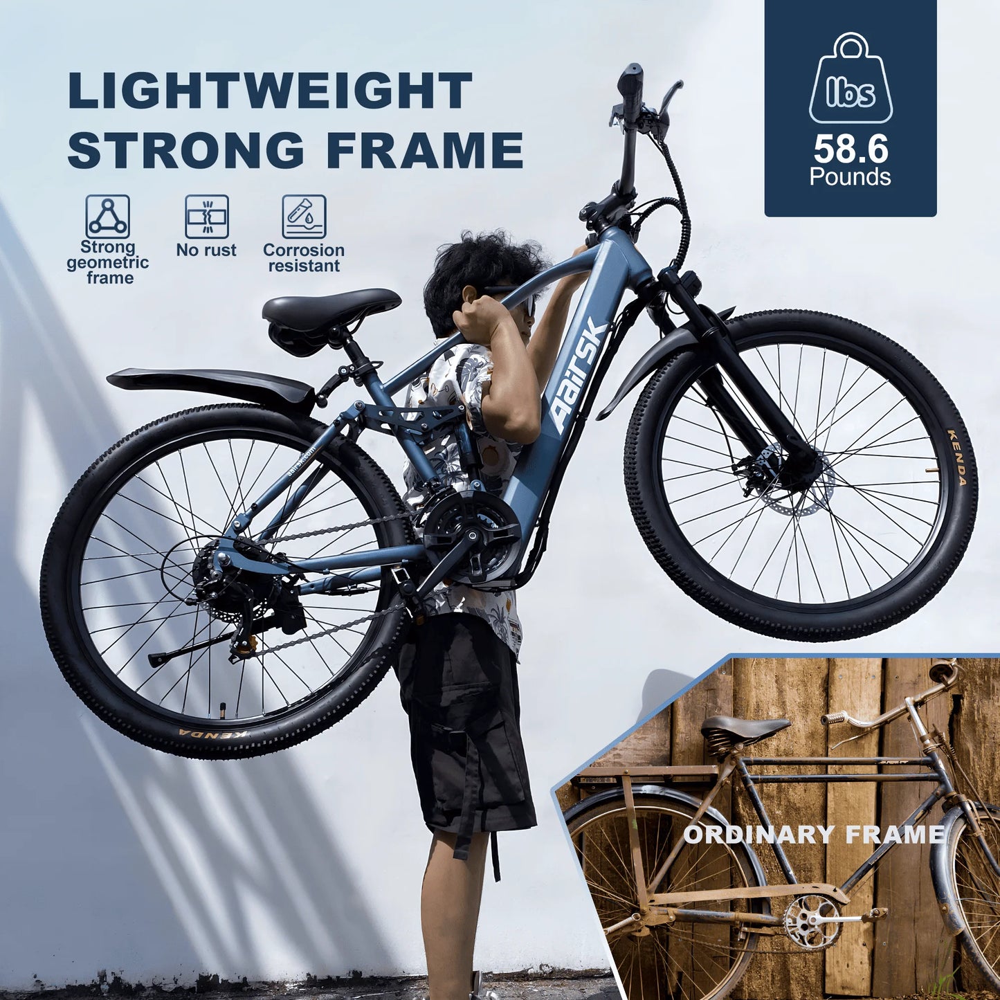 E bike 750W Adults Electric Bike 36V468Wh 26/24 Inch Tires Electric Bicycle Shimano 21-Speed City E Bikes Mountain e bikes