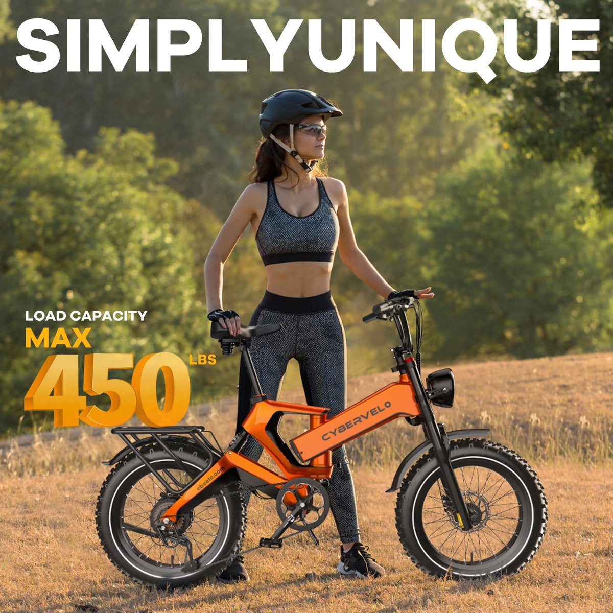 Cybervelo EK6 2000W Folding Electric Bike Dual Battery System