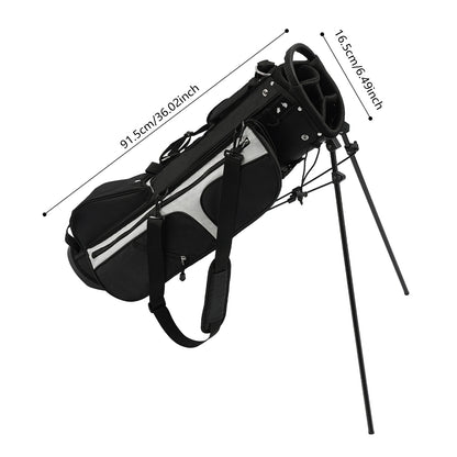 Golf Stand Bag Lightweight Nylon Waterproof 3 Dividers 5 Pockets