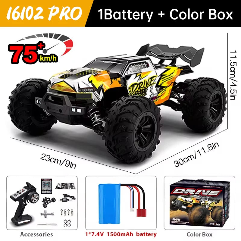 WLtoys 16101 Pro 4WD RC Car With High Speed Performance